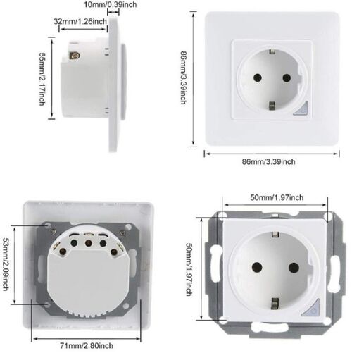 SMART-WALL GMB WIFI WIFI TUYA PAMETNA ZIDNA SUKO UTICNICA, STAKLENA PLOCA ALEXA GOOGLE YANDEX, ALICE