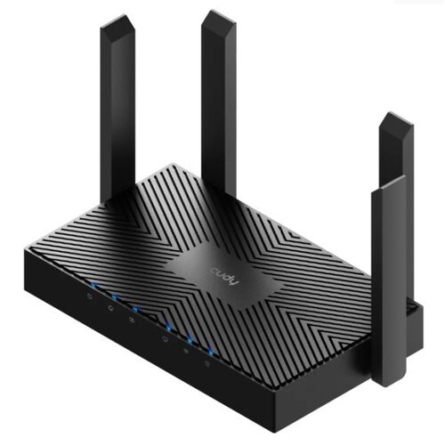 CUDY WR3000 AX3000 WIFI6 DUAL BAND 2.4+5GHZ WI-FI RUTER 1W/4LAN GBIT,4X5DBI 160MHZ, WISP/AP/REP