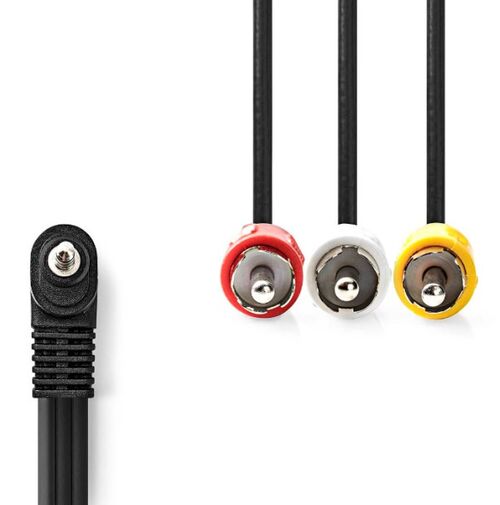 CVGL22400BK20 NEDIS 3.5MM MUSKI NA 3X RCA MUSKI, 2M