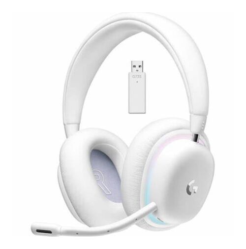 LOGITECH G735 WIRELESS GAMING HEADSET, WHITE