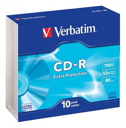 VERBATIM CD-R 700MB 52X 10PK (43415)