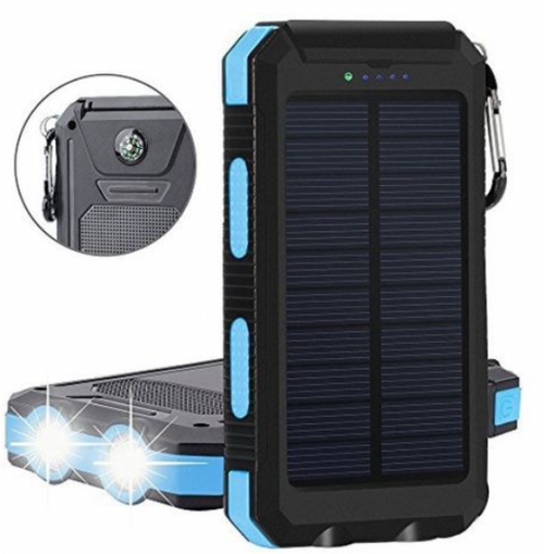 HRD-T12 ** GEMBIRD SOLAR POWER BANK 12000MAH 2XUSB, LED, KOMPAS (959)