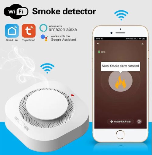 SMART-SMOKE GEMBIRD ZIGBEE WIFI PAMETNI SENZOR DETEKTOR DIMA 80DB ALARM POZARA