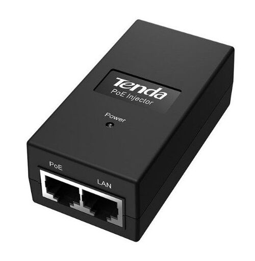 TENDA POE15F POE ADAPTER 802.3AF 10/100 INJECTOR, 48V/15.4W, DO 100M