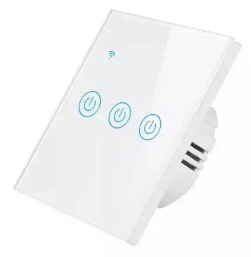 ZIGBEE-SMART-3 GANG-RSH-SP003-EU GEMBIRD 3 SMART BEZICNA PREKIDACA,APP GLASOVNA KONTROLA GLASS TOUCH