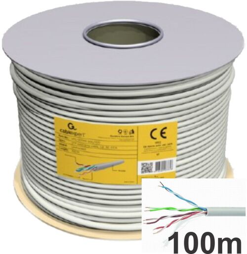 UPC-5004E-SOL/100 GEMBIRD UTP CAT.5E INDOOR SOLID CCA KOTUR 100M