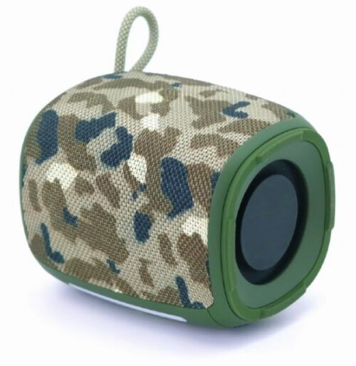 SPK-BT-LED-03-CM GEMBIRD PORTABLE RGB LED BLUETOOTH SPEAKER 5W, BT, FM, TF, USB, HANDSFREE, CAMO