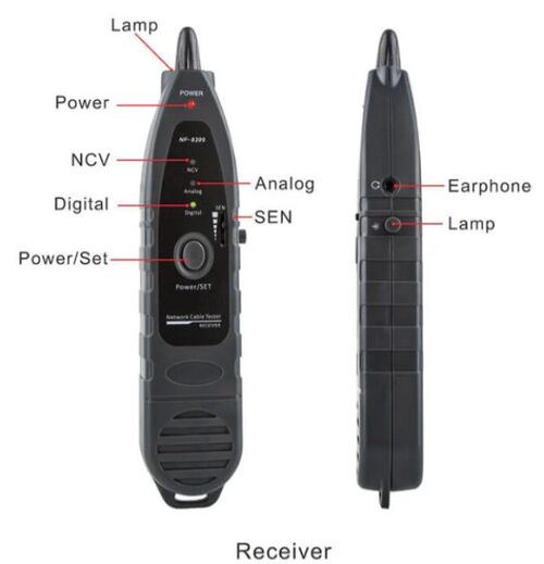 TESTER KABLOVSKI LAN POE NOYAFA NF-8209 DIGITAL, ANALOG, I POE LAN TESTER I TRAGAC KABLOVA