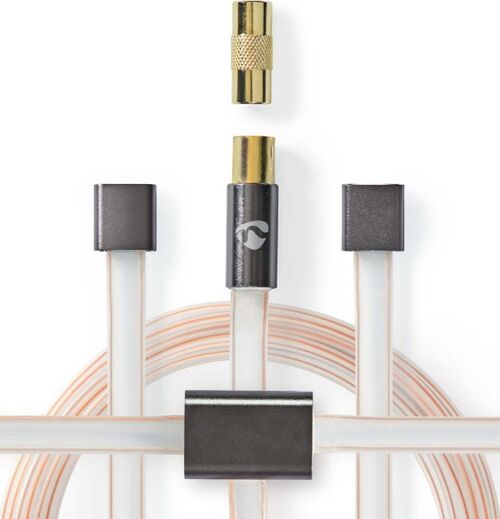 ANFMBW105AT20 FM ANTENA IEC KOAKSIJALNI MU&#353;KI, GOLD PLATED, 50OHM, UNSHIELDED, 2M, PVC