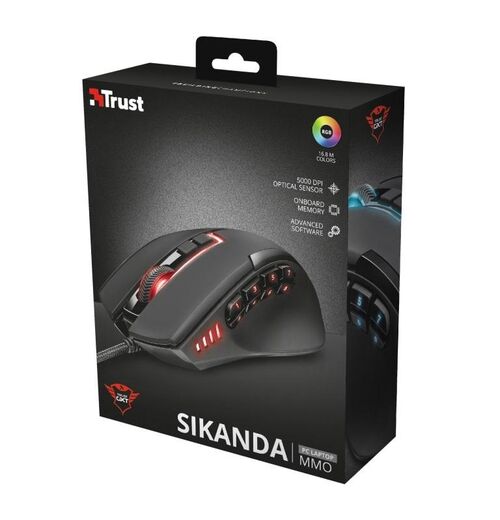 TRUST GXT 164 SIKANDA MMO MOUSE (21726)