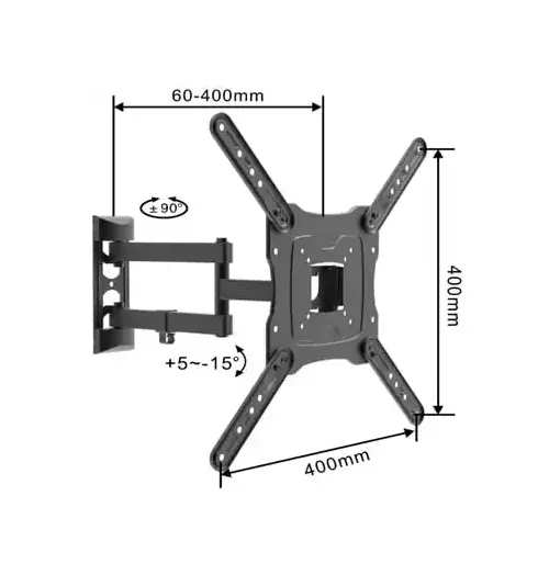 NOSAČ ZA TV LINKOM 17-55/MAX VESA 400X400/30KG/ZGLOBNI