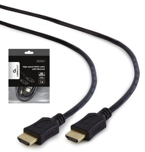 CC-HDMI4L-6 GEMBIRD HDMI  KABL V.2.0 ETHERNET SUPPORT 3D/4K TV 1.8M A