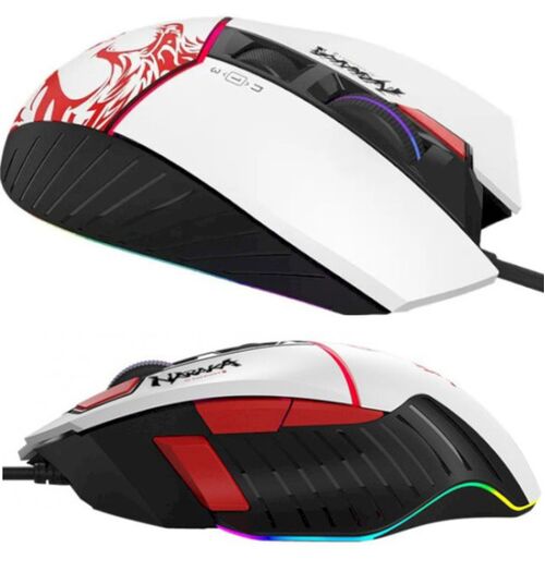 A4-W95 MAX NARAKA BLOODY RGB GEJMERSKI MIS, 2000HZ/100-12.000 DPI, WHITE USB 135MM