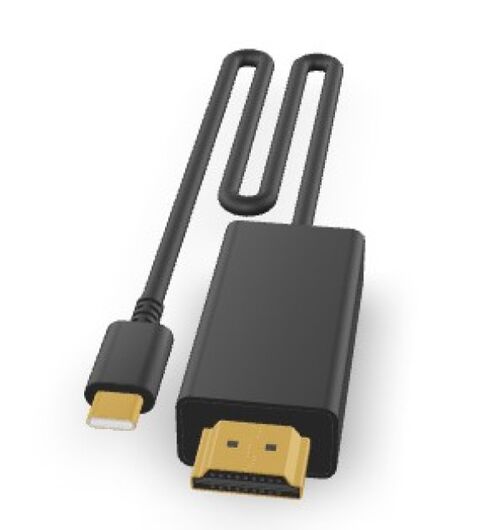 A-CM-HDMIM-01 GEMBIRD USB-C MALE TO HDMI-MALE ADAPTER, 4K 30HZ, 2 M, BLACK