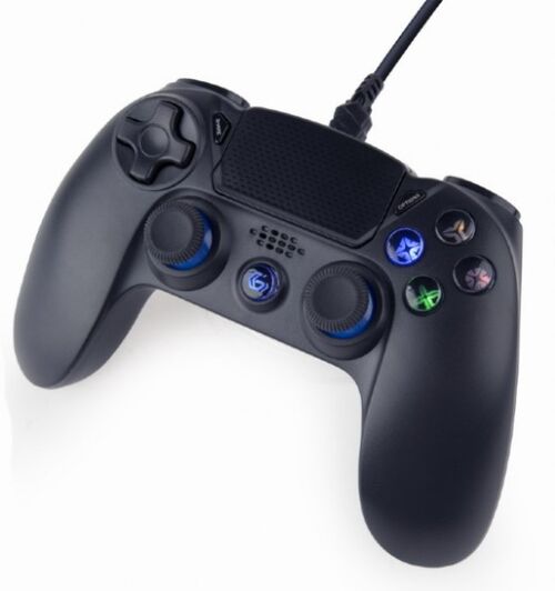 JPD-PS4U-01 GEMBIRD USB 2.0 ANALOG VIBRATION GAMEPAD, PLAYSTATION 4 / PC, 3M BLACK