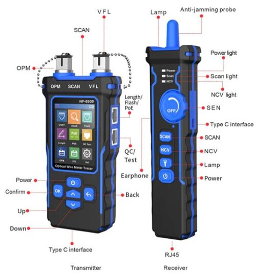 TESTER KABLOVSKI LAN NOYAFA POE NF-8508 TESTEROPTIKE I LAN CAT5/CAT6