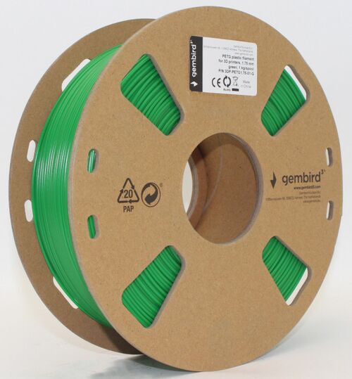 3DP-PETG1.75-01-G PETG FILAMENT ZA 3D STAMPAC 1.75MM, KOTUR 1KG GREEN