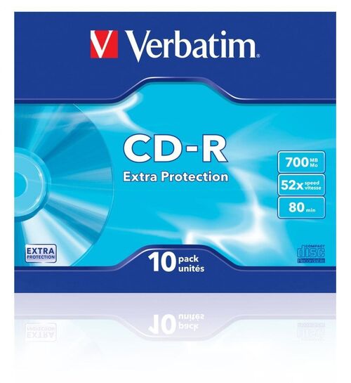 VERBATIM CD-R 700MB 52X 10PK (43415)