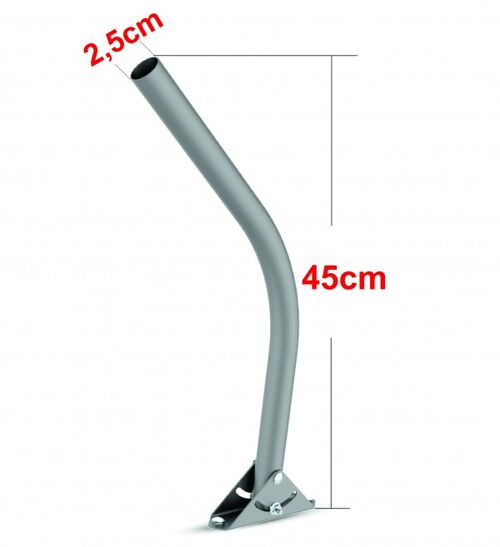 ZIDNI NOSAC ** ZA ANTENU 28-EK ADJ STEEL DIAM25MM 16X40CM, DEBLJINA1.1MM (415)