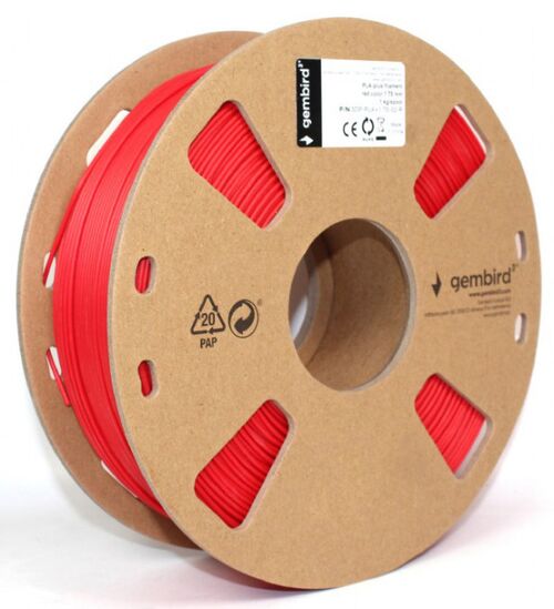 3DP-PLA+1.75-02-R PLA-PLUS FILAMENT ZA 3D STAMPAC 1,75MM KOTUR 1KG RED