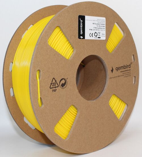 3DP-PETG1.75-01-Y PETG FILAMENT ZA 3D STAMPAC 1.75MM, KOTUR 1KG YELOW