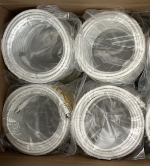 KABL-COAX-RG6/15 WHITE (X553)** KOAKSIALNI KABL RG6 KONEKTOR F-MALE/IEC, CONDUCT.18%, 6.5MM 15M