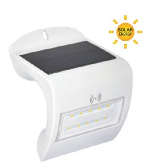 X-M701095 2W LED LAMPA-SPOLJNA SOLARNA SA RADAR SENZOROM IP65 6500K BELA SA PREKIDACEM