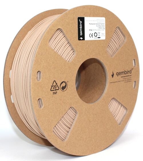 3DP-PLA-WD-01-NAT PLA FILAMENT ZA 3D STAMPAC 1.75MM, KOTUR 1KG WOOD NATURAL