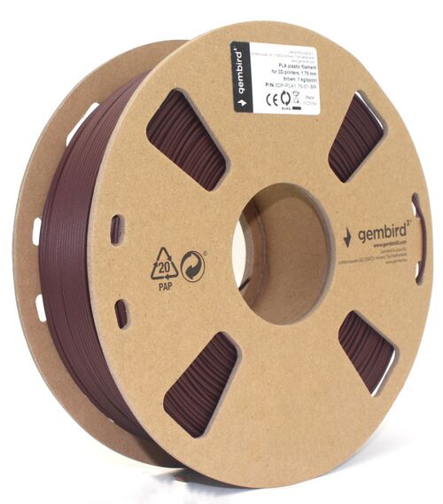 3DP-PLA1.75-01-BR PLA FILAMENT ZA 3D STAMPAC 1.75MM, KOTUR 1KG, BROWN