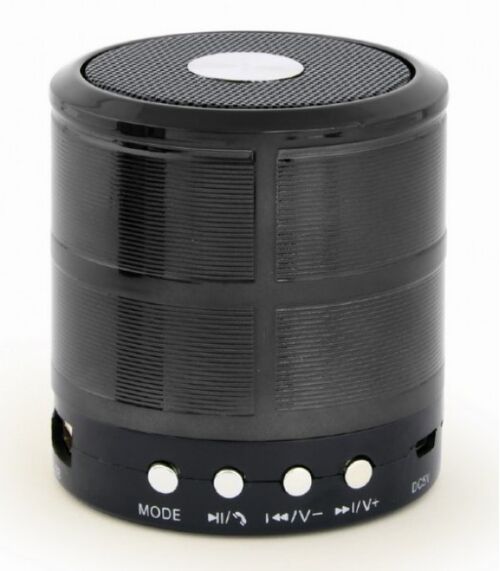 SPK-BT-08-BK GEMBIRD PORTABLE BLUETOOTH SPEAKER +HANDSFREE 3W, FM, MICROSD, AUX, BLACK