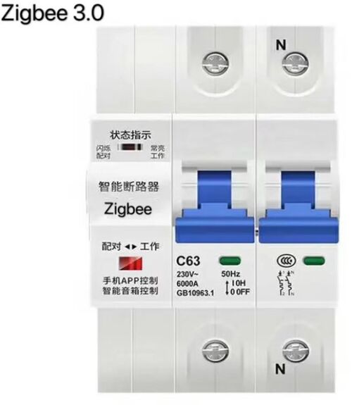 ZIGBEE-SMART-SWITCH BREAKER GEMBIRD TUYA PREKIDAC-OSIGURAC APP GLASOVNA KONTROLA ALEXA GOOGLE SMART