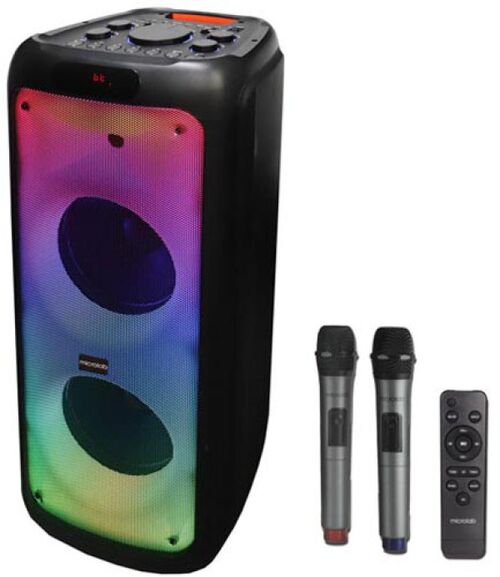 MICROLAB PT1000W KARAOKE ZVUCNIK 320W, BLUETOOTH, LED, 11,1V/5400MAH, TWS, AUX, USB, MICROSD, + MIC*