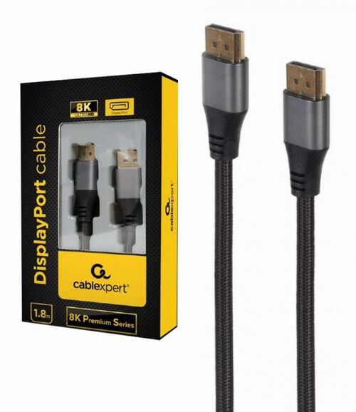 CC-DP8K-6 GEMBIRD DISPLAYPORT NA DISPLAYPORT DIGITAL INTERFACE KABL 8K, V1.4, 7680X4320 AT 60HZ 1,8M