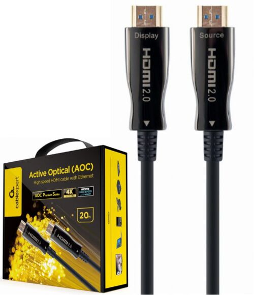 CCBP-HDMI-AOC-20M-02 GEMBIRD ACTIVE OPTICAL (AOC) HIGH SPEED HDMI CABLE WITH ETHERNET PREMIUM 20M