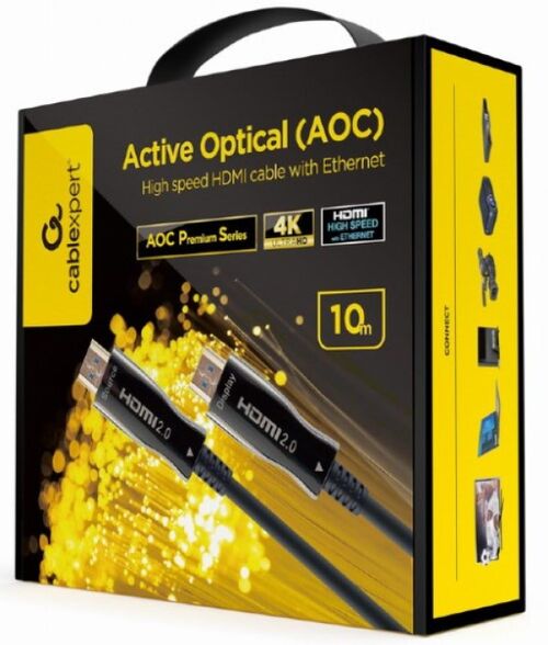 CCBP-HDMI-AOC-10M-02 GEMBIRD ACTIVE OPTICAL (AOC) HIGH SPEED HDMI CABLE WITH ETHERNET PREMIUM 10M