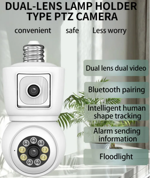 CAM-IP6MP-Q3 GMB KAMERA 6 MPIX MICROSD ICSEE XMEYE TWO-WAY VOICE 2X3,6MM SIJALICNO GRLO E27 *2195