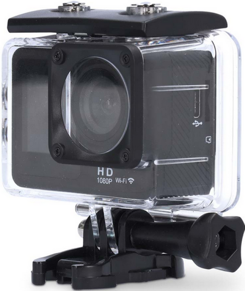 ACAM31BK DUAL SCREEN ACTION CAM WITH HD 1080P@30FPS RESOLUTION NEDIS