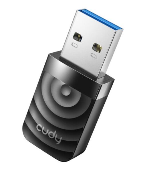 CUDY WU1300S AC1300 WIFI DUAL BAND USB3.0 MINI ADAPTER,  2.4+5GHZ, 20DBM, 2DBI LONGE RANGE