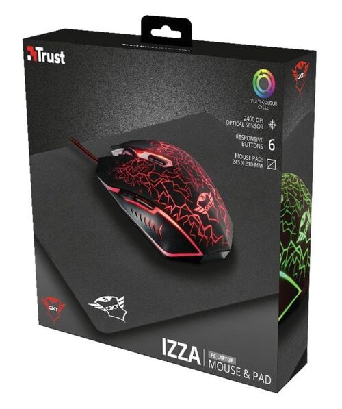 GXT 783 IZZA MOUSE AND PAD (22736)