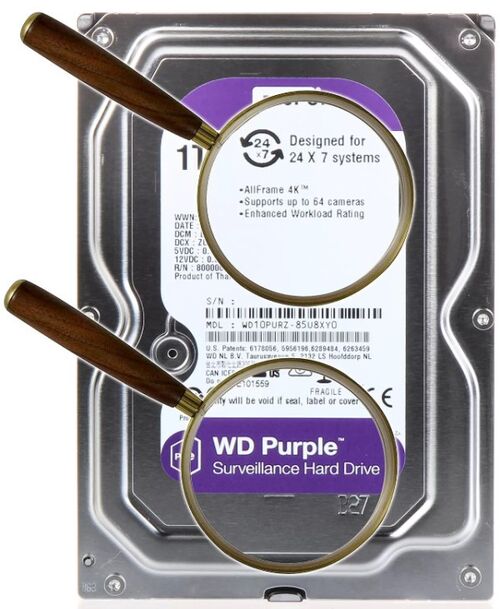 HDD 3.5 ** 1TB WD10PURZ WD PURPLE 24/7 5400RPM 64MB SATA3