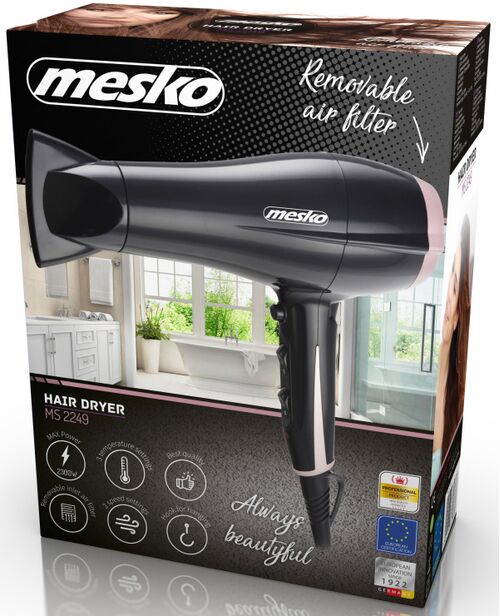 MESKO MS2249 FEN ZA KOSU CENE 1800 - 2000W 2 BRZINE, 3 TEMPERATURE, COOL FUNKCIJA