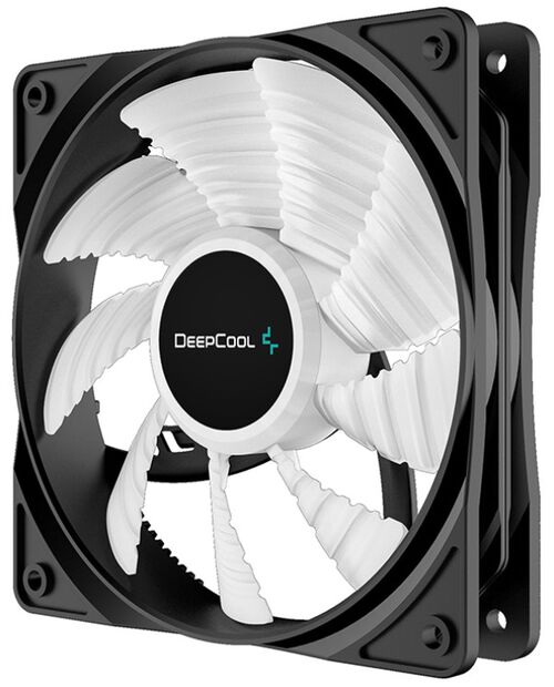 DEEPCOOL RF120W 120X120X25MM VENTILATOR WHITE LED HYDRO BEARING 1300RPM 49CFM 22DBA