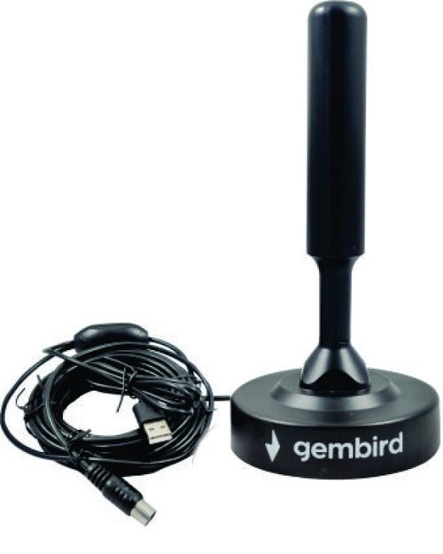 GMB-533USB **GEMBIRD ANTENA SOBNA/SPOLJNA SA POJACALOM, UHF, DOBIT 21DB, VISINA 15CM, USB, 5M (495)