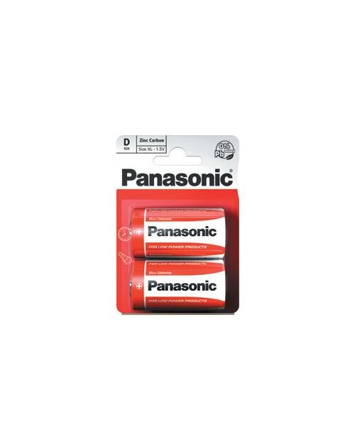 PANASONIC BATERIJE R20RZ/2BP ZINC CARBON