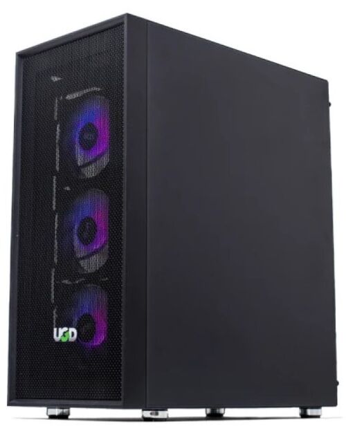 KUCISTE ELITE 3718 MIDI TOWER, ATX, UGRADJENA 4 RGB KULERA, CRNO