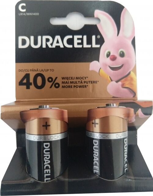 DURACELL TIP C 1.5V LR14 MN1400, PAK2 CK, ALKALNE BATERIJE