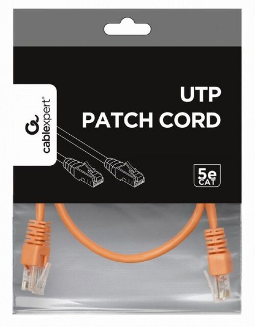 PP12-0.25M/O GEMBIRD MREZNI KABL, CAT5E UTP PATCH CORD 0.25M ORANGE