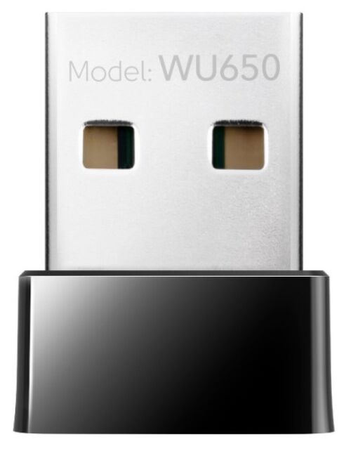 CUDY WU650 AC650 WI-FI DUAL BAND 2.4+5GHZ USB MINI ADAPTER, 2DBI LONGE RANGE, SOFT AP (ALT.U9)