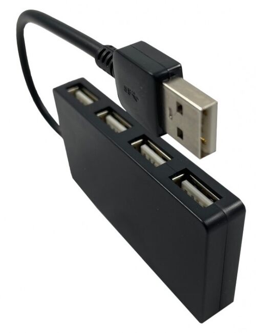 UHB-U2P4-02 ** GEMBIRD USB2.0 4-PORT HUB, BLACK (279)