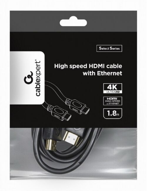 CC-HDMI4L-6 GEMBIRD HDMI  KABL V.2.0 ETHERNET SUPPORT 3D/4K TV 1.8M A